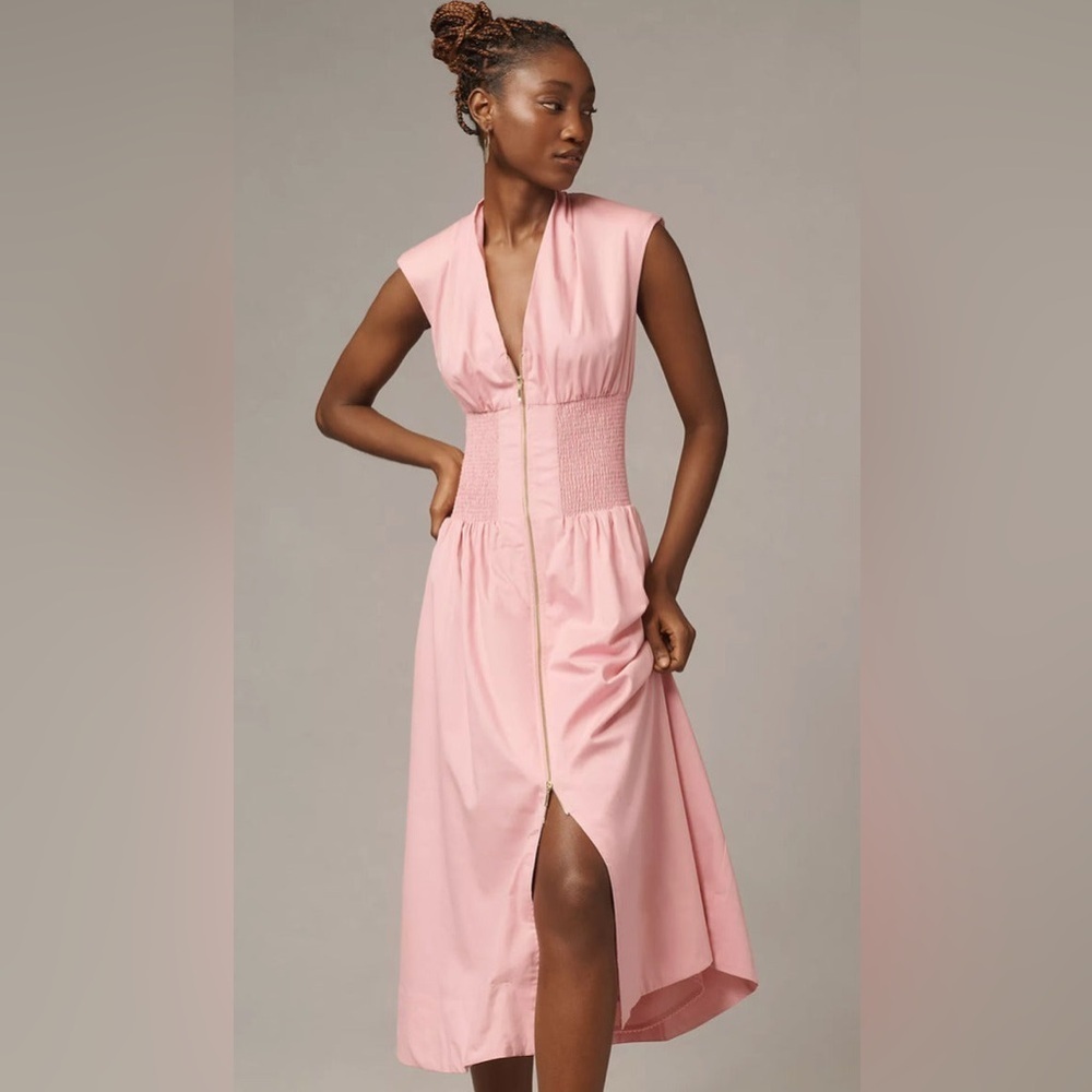 NWT! Anthropologie The Tommie Midi Dress with Cap Sleeves - Size XS 4️⃣